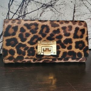 Michael Kors leopard print wallet